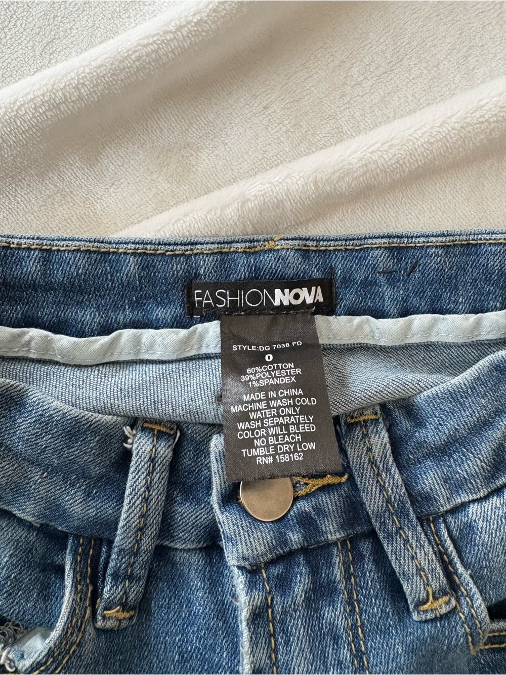 Fashion Nova Blue Denim Flare Jeans